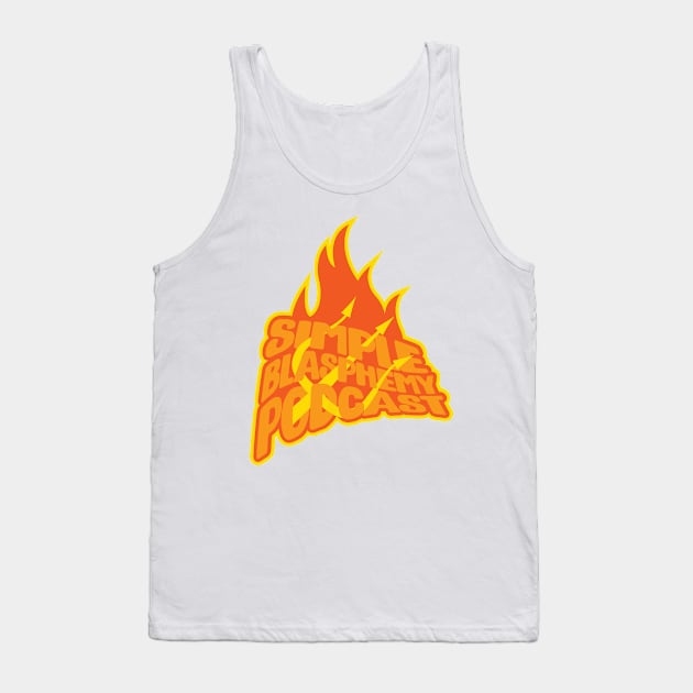 SB Fire Logo Tank Top by simpleblasphemy